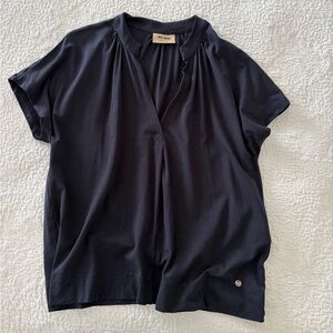 Navy Blue Mos Mosh top made in Portugal
